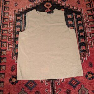Theory gold sheath tank top - Continuous Shell, Voyage silk, L - * with flaws *